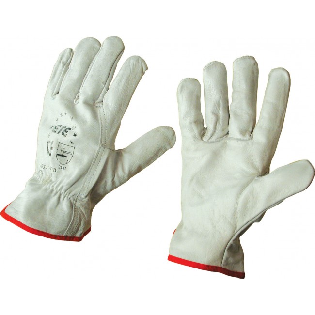 005/B GUANTO BIANCO FIORE VITELLO I t. 7