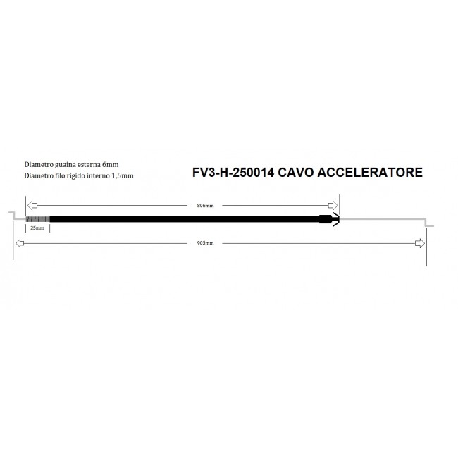 FV3-H-250014 CAVO ACCELERATORE