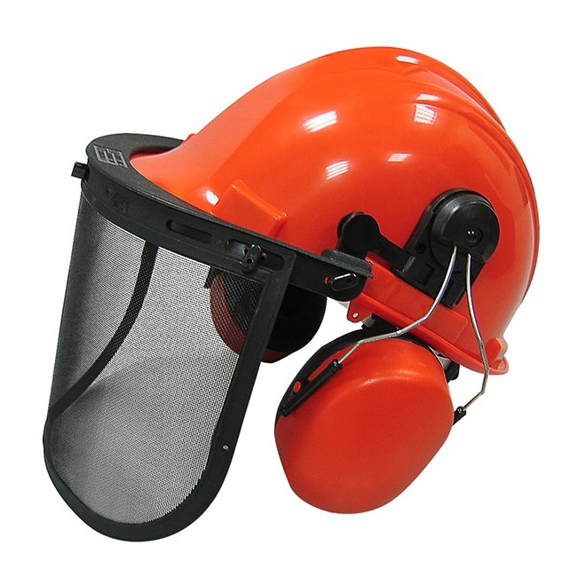 SE3782 ELMETTO CON CUFFIE E VISIERA RETE