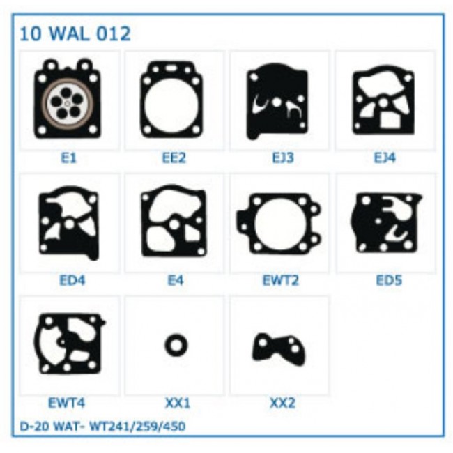 KIT MEMBRANE WALBRO D20-WA&T +4923