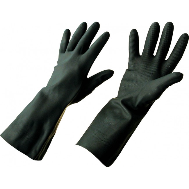 067 GUANTO NEOPRENE NERO ZIGRINATO t.10