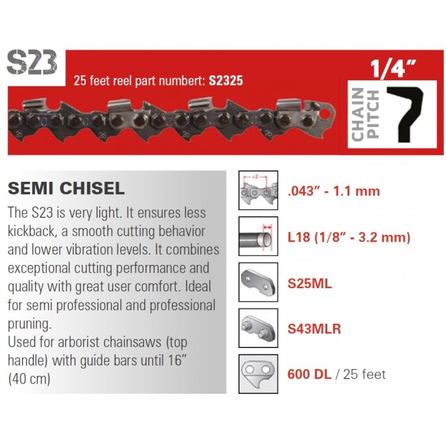 CATENA SARP A MAGLIA -S23- 1/4 043 1,1