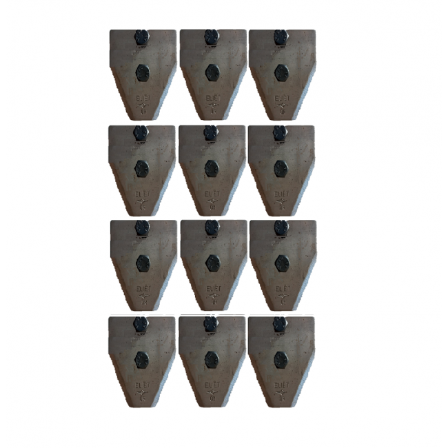 BU401100102 SET 12 LAME E VITI RESIST