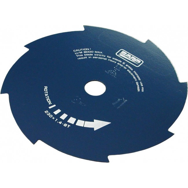 DISCO ACCIAIO SKS5  8T 230X25,4X1,4